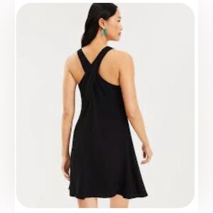 Loft Criss Cross Back Swing Dress